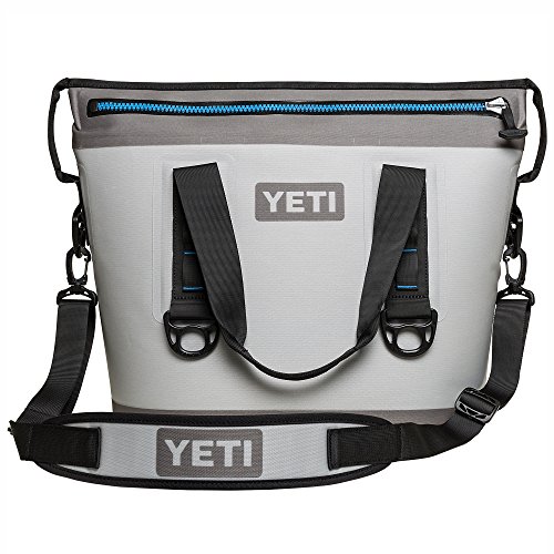 YETI Hopper Two 40 Portable Cooler, Fog Gray / Tahoe Blue